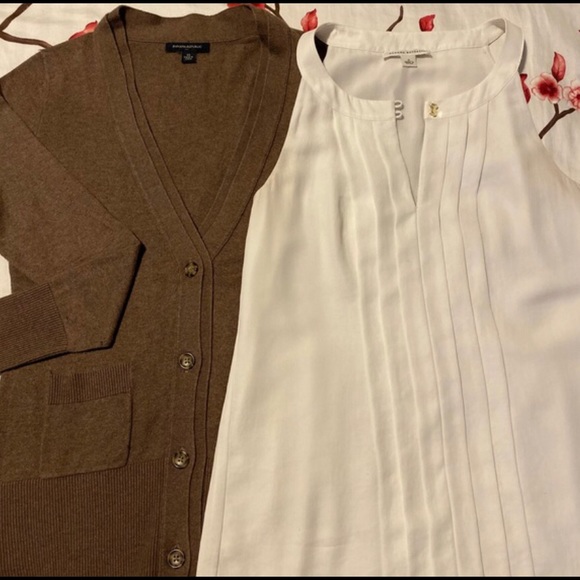 Banana Republic: Fall sweater + blouse combo - Picture 1 of 1